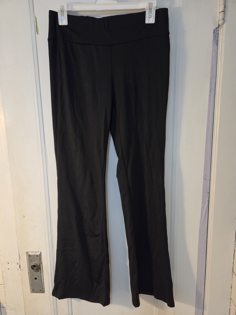 Women's Black Stretch Flare Pants